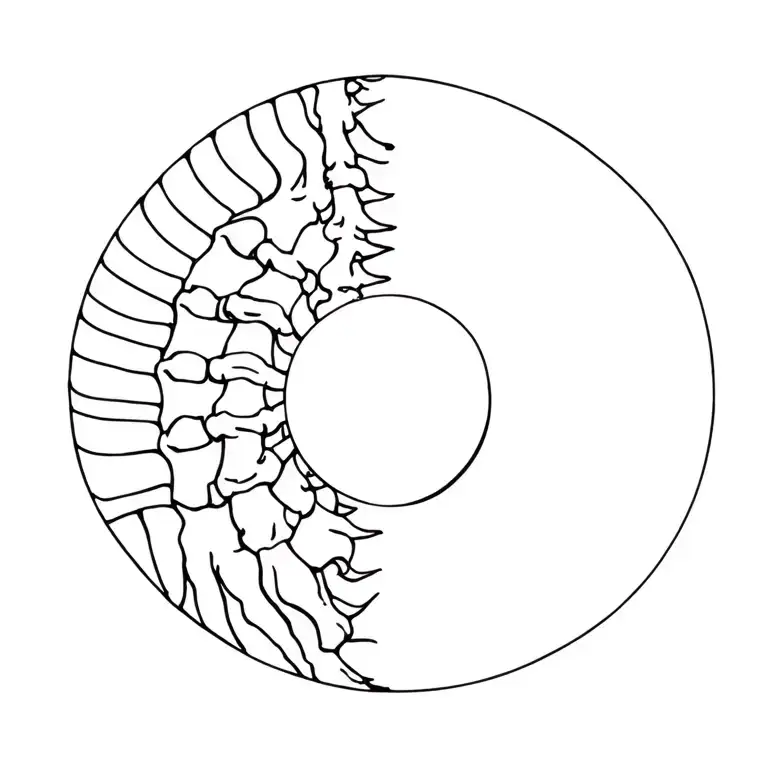 Spinal Tattoo Yin Yang