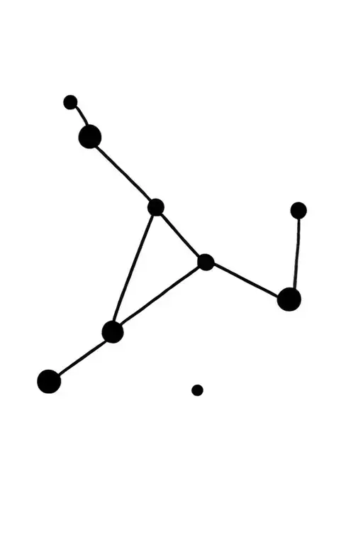 Dipper Constellation With Simple