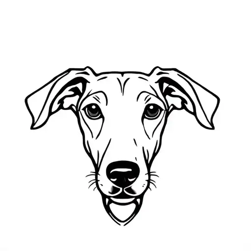 Greyhound Face