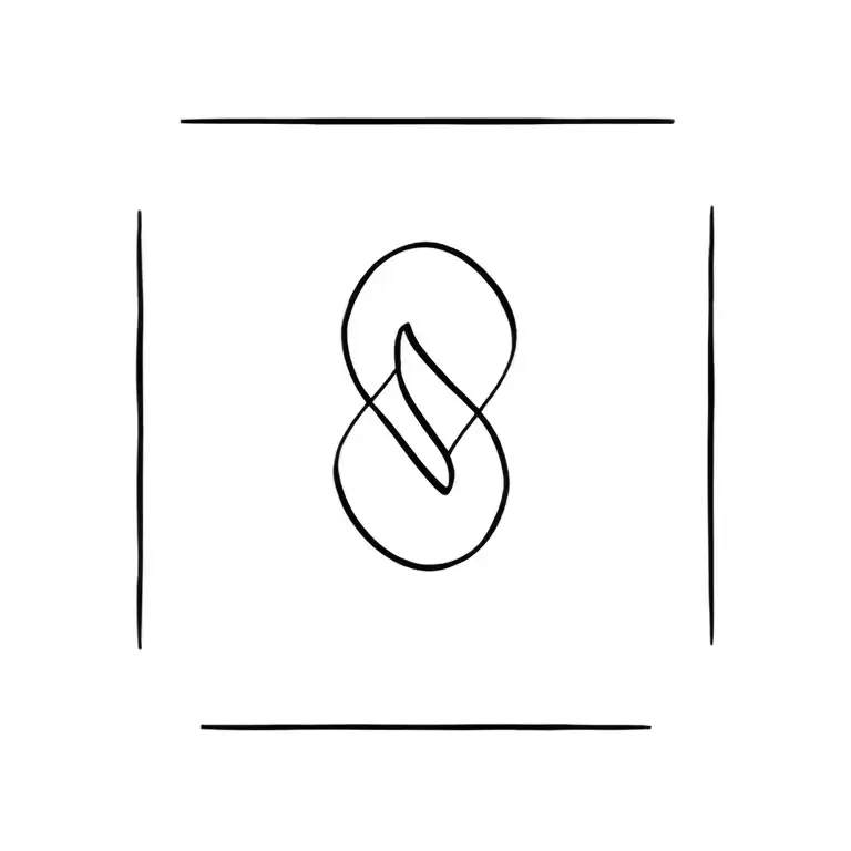 M And D Initials Infinity Symbol