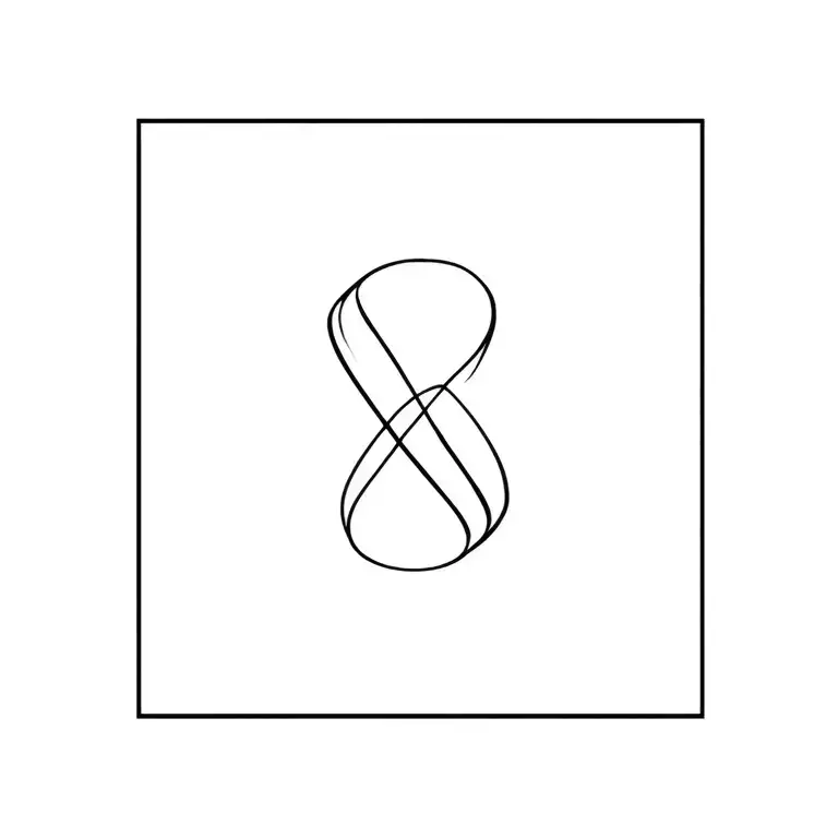 M And D Initials Infinity Symbol