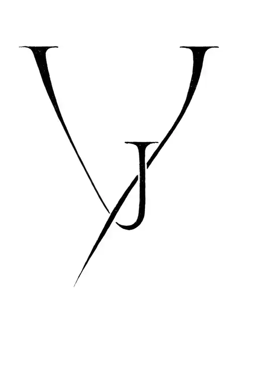 Letters V And J Include Infinite Symbol