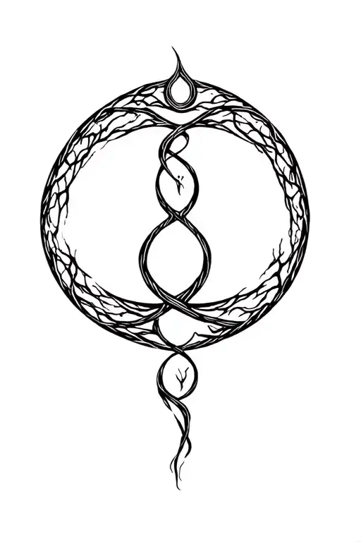 Ouroboros And Tree Of Life