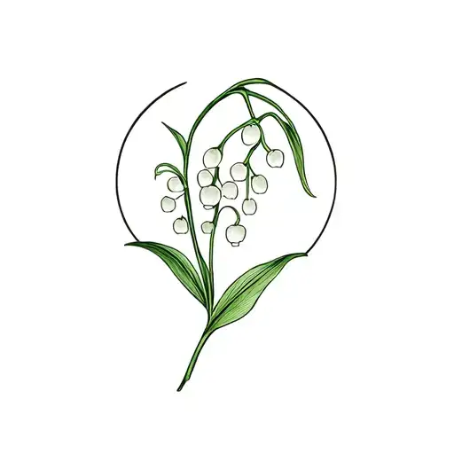 Gemini Symbol And Lily Of The Valley Flower