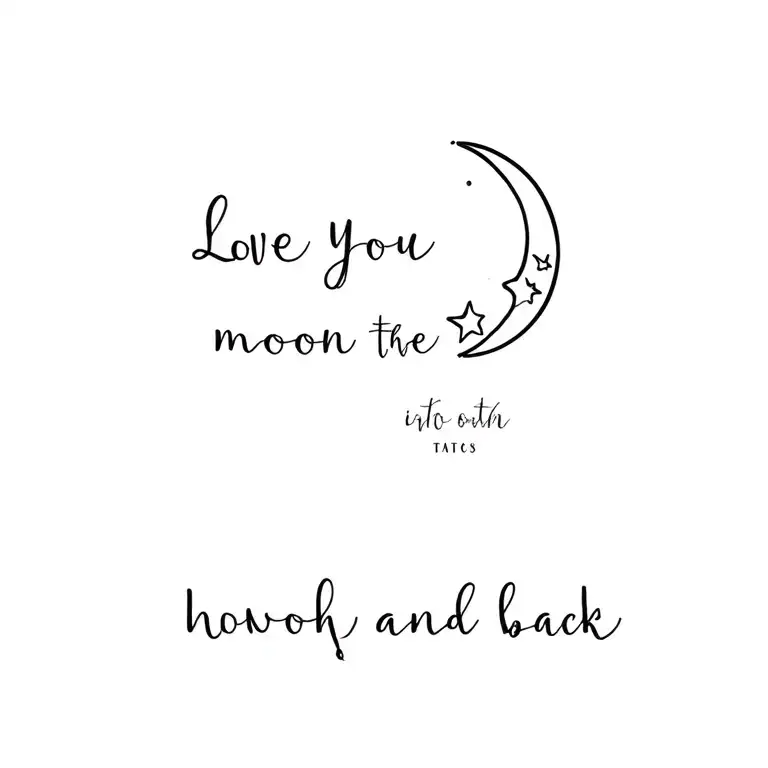 Love You To The Moon And Back Mother Daughter Tattoos With Year Of Birth