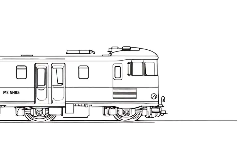 A Fineline Of An Ms75 Nmbs Train