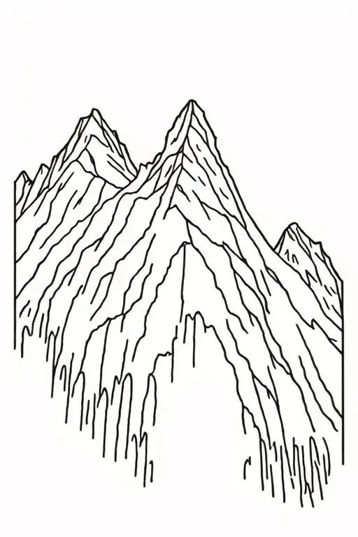 Gps Coordinates Of Angel's Landing With Simple Outline Of Angel's Landing Moutain
