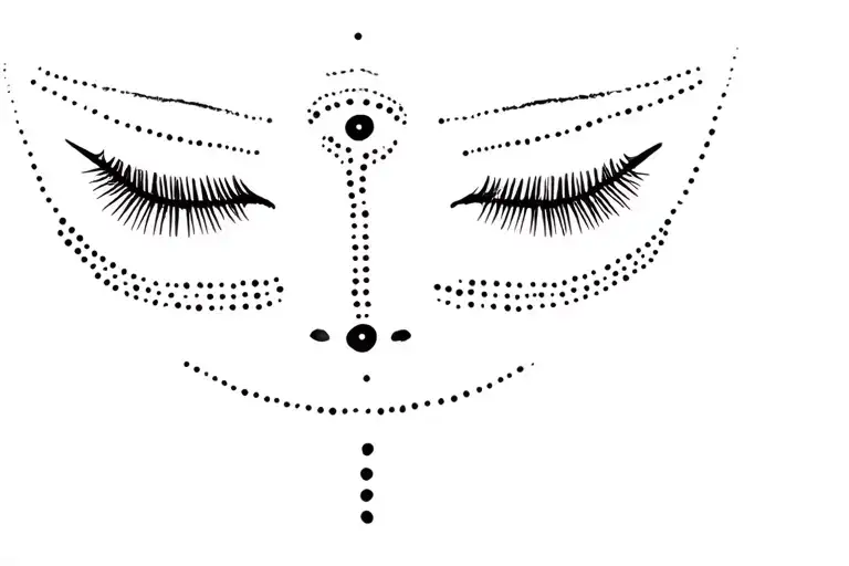 Candy Face And Dot Work