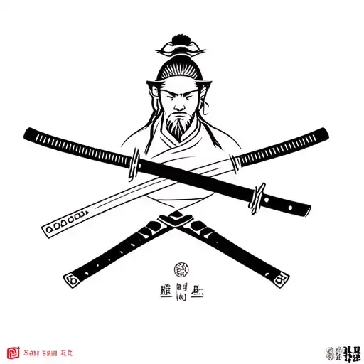 Samurai And Katana