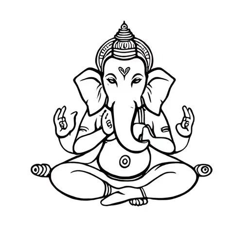 Ganesha Meditating