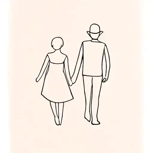 Grandfather And Granddaughter