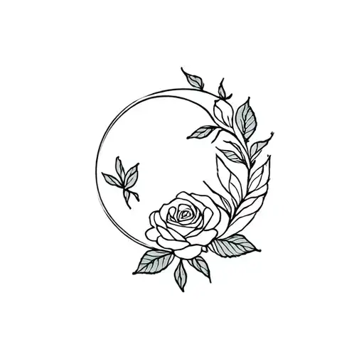 Rose And Moon
