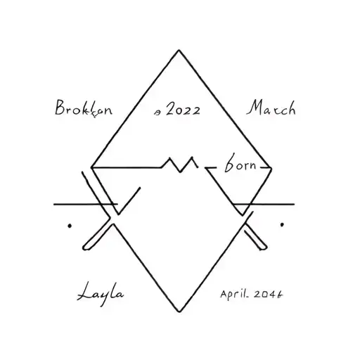 My Daughters Brooklyn Born March 2022 & Layla Born April 2024 In A Triangle With God As The Top