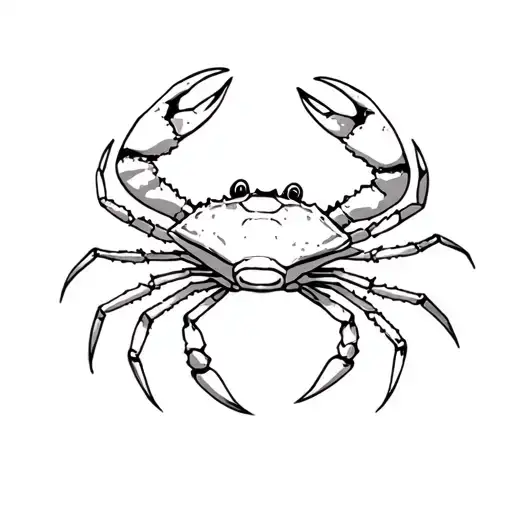 Crab Ocean Waves Crashing In The Background