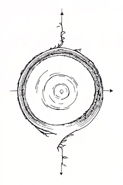 Dendrochronology In A Line Around Forearm