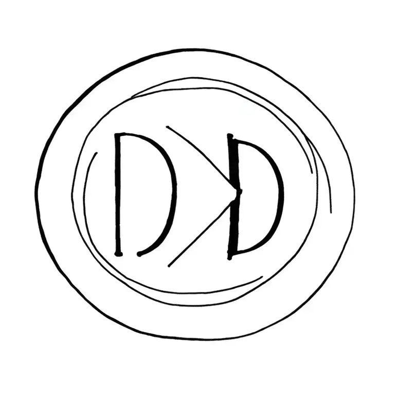 Property Of Dboy With Dd In Middle Of Circle