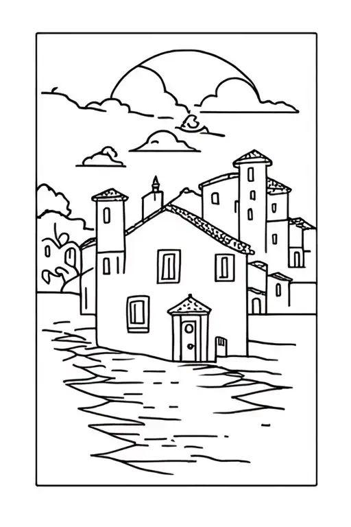 Traditional Italian Village House