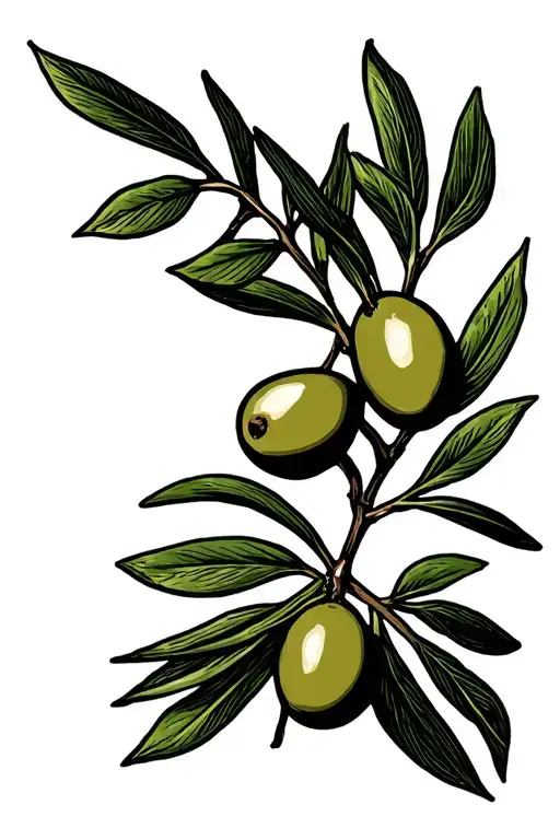 Olive Branch With Olives