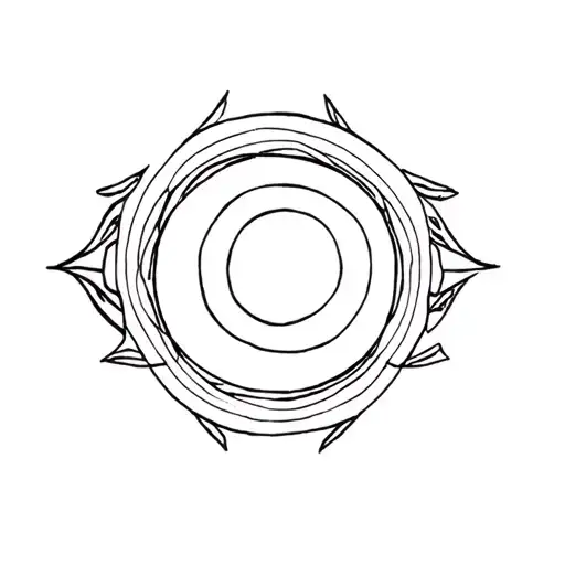 African With Tribal Circle