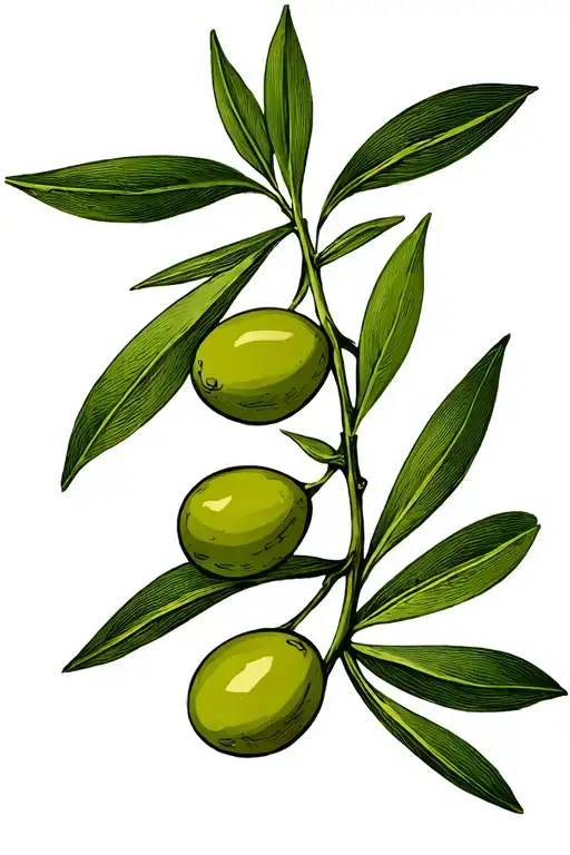 Olive Branch With Olives