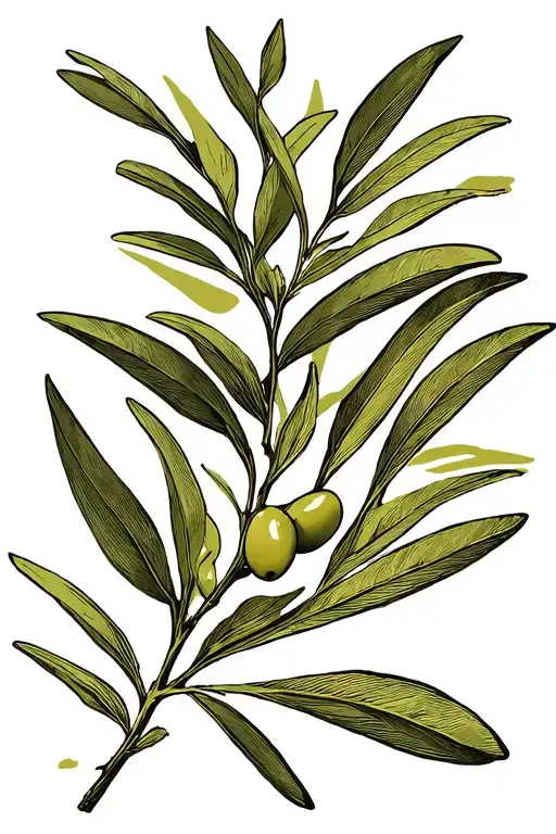 Olive Branch With Olives