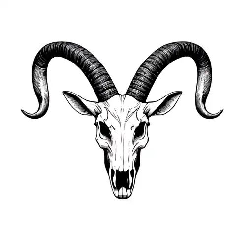 Ibex In The Style Of A Cuban Skull