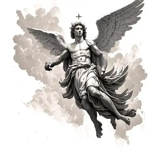 Saint Michael The Archangel Descending