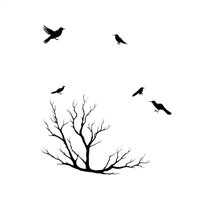 Trees And Crows