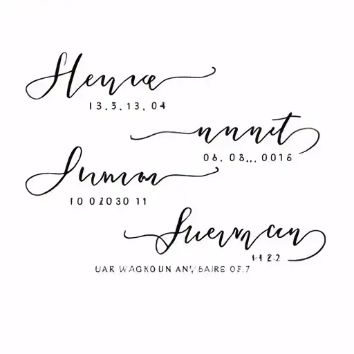 First Names And Date Of Birth Of Our 2 Children As Well As Our Wedding Date And Our First Names