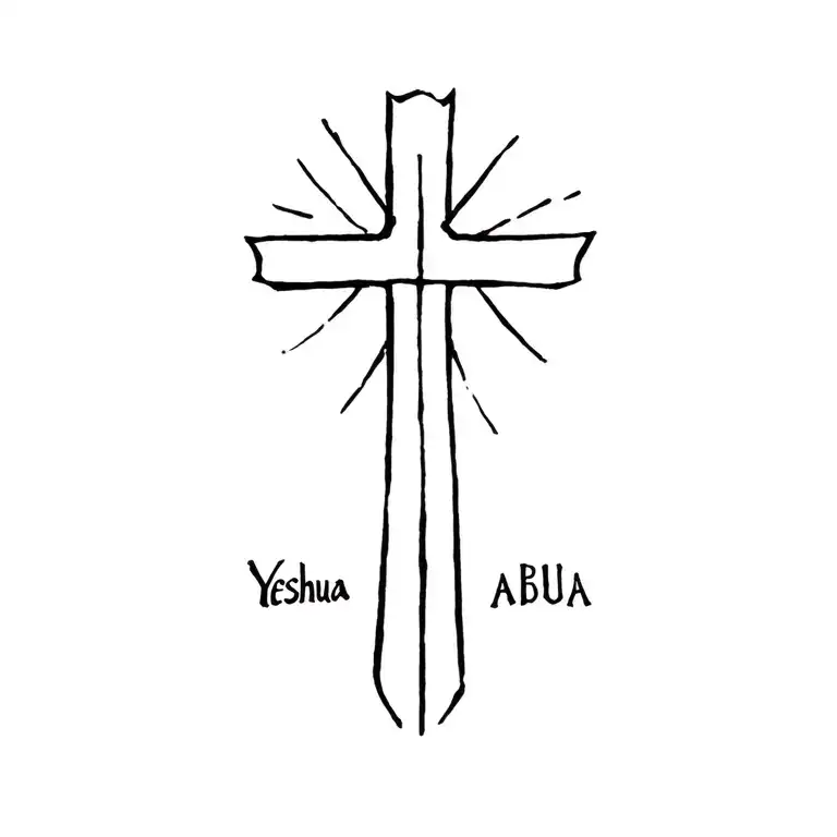 Yeshua In A Cross