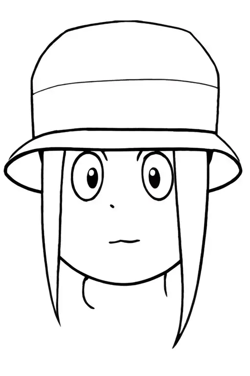 Koro Sensei Head With Luffys Hat