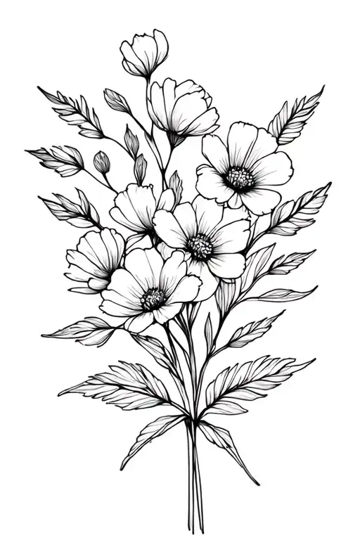 Birth Flower Bouquet