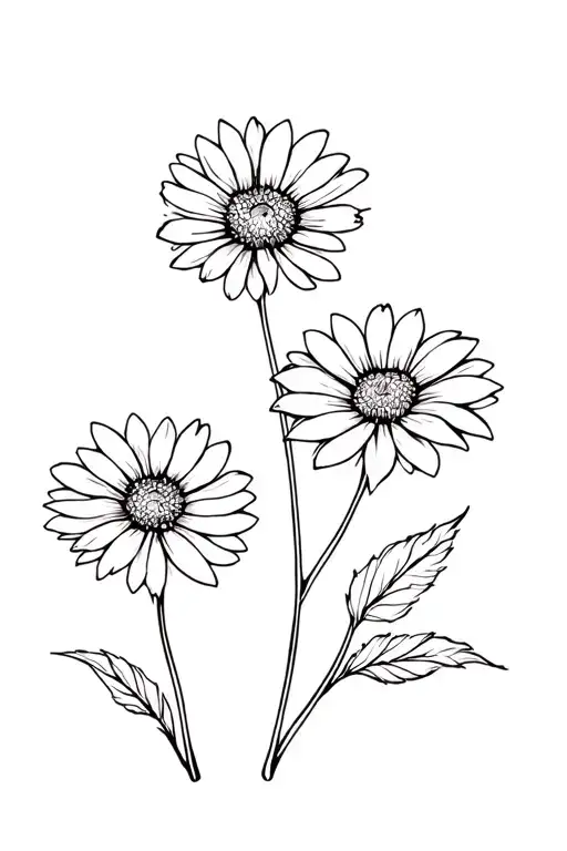 2 Cosmos And 1 Chrysanthemum