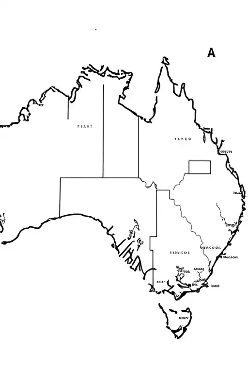 Australia Travel Tattoo Design