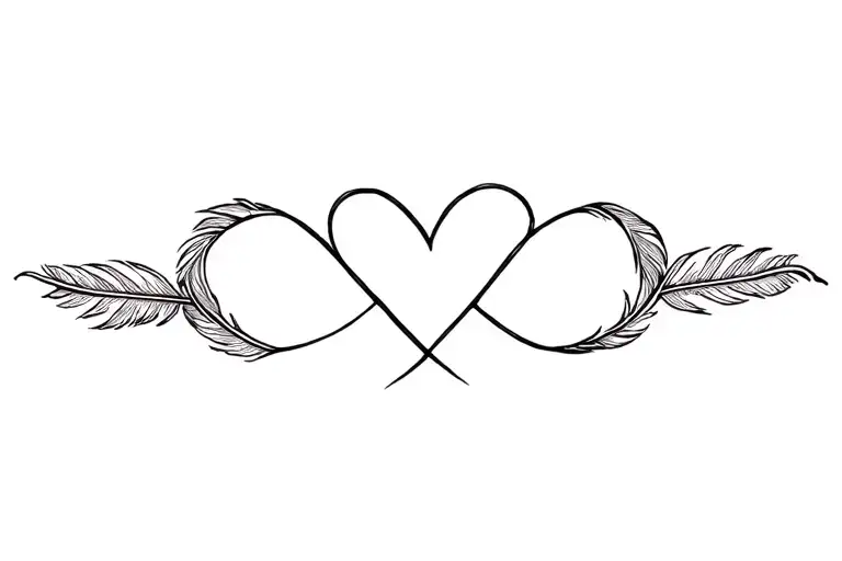 Feather Infinity Niharika Heart