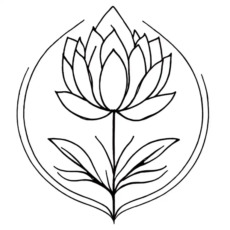 Lotus Flower Below Zodiac Sign Libra Wassermann Sagittarius