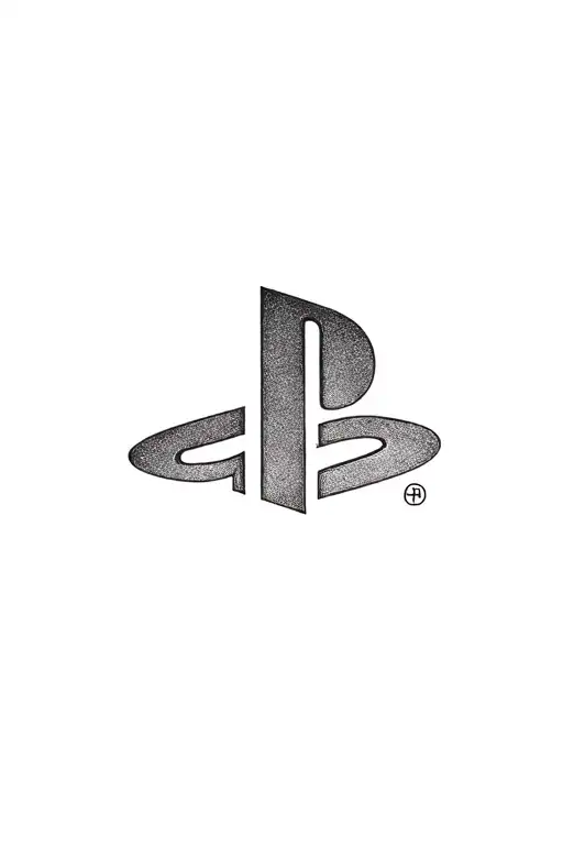Playstation Logo In Arcade Style