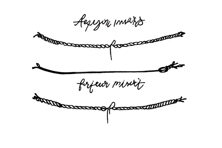 Bracelete Of Names Tattoo On Wrist