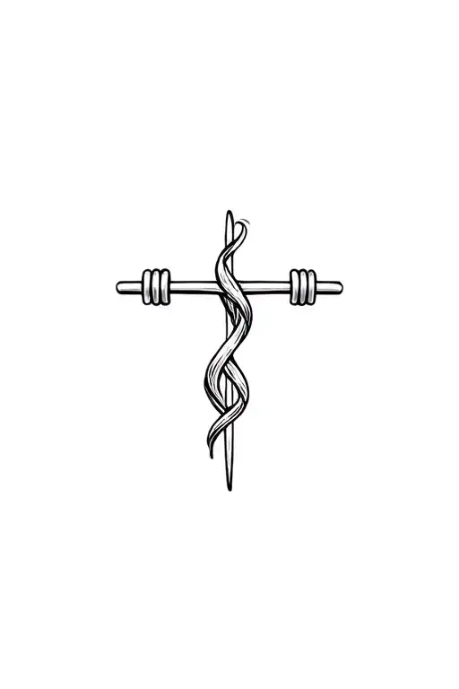 Cross Vegan Barbell Intertwined