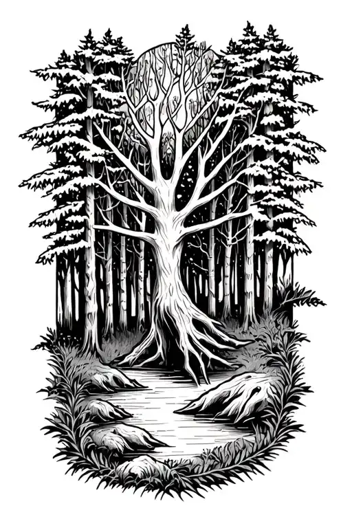 Leshy Forest Scene