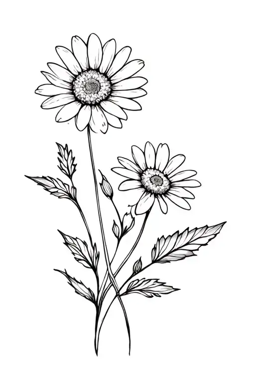 Aster And Daisy Flower