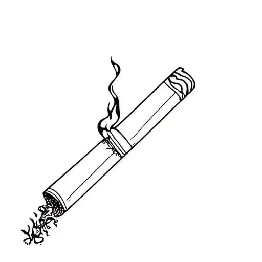 Cigarette Burning Black