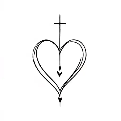 Anker Heart Cross