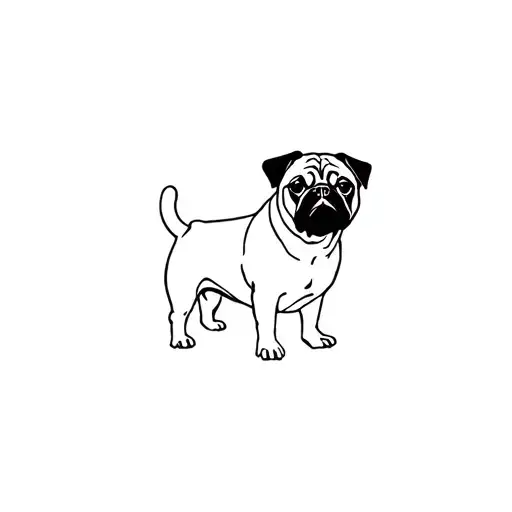 Pug Small Silhouette