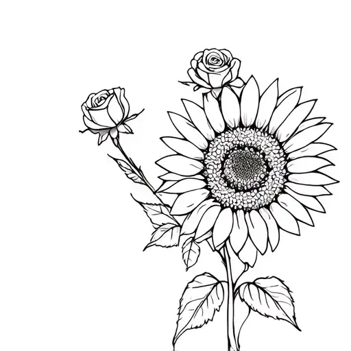 Sunflowers Daisies Roses