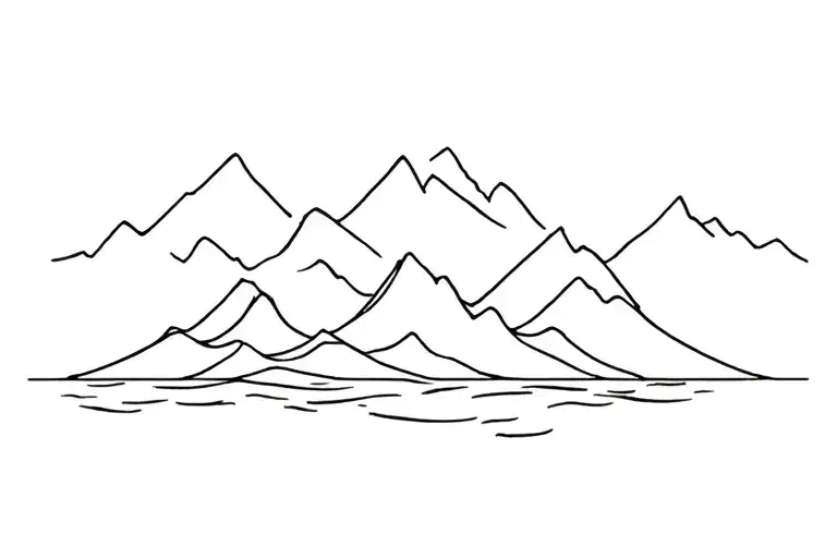 Ocean And Mountains
