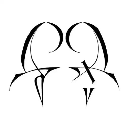 Lucifer And Lilith Sigils Combined With An A And A Q In There