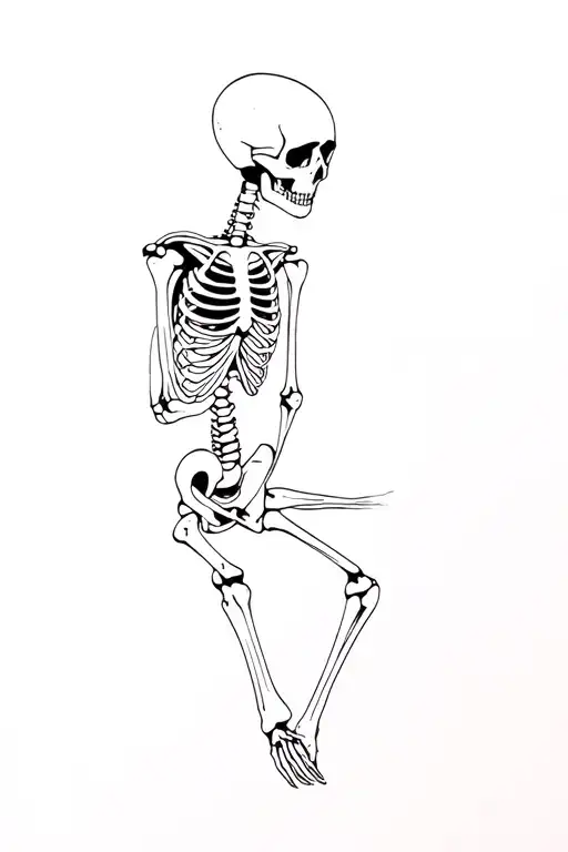 Skeleton Listening To Music