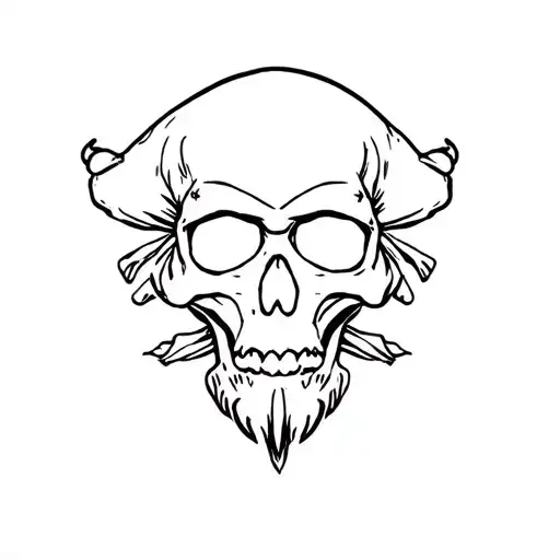 Blackbeard Pirate Skull