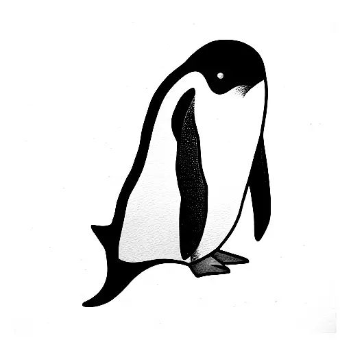 Penguin Minimal Line Simple